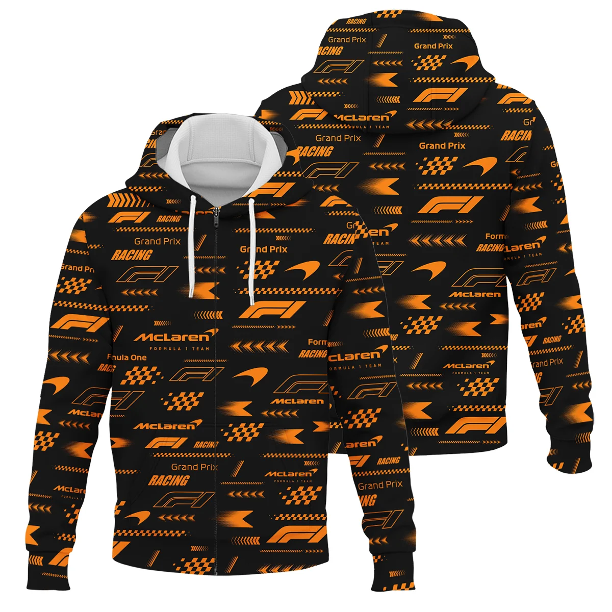 McLaren Pattern F1 Racing - Zipper Hoodie BLMCL191025A2ZHD