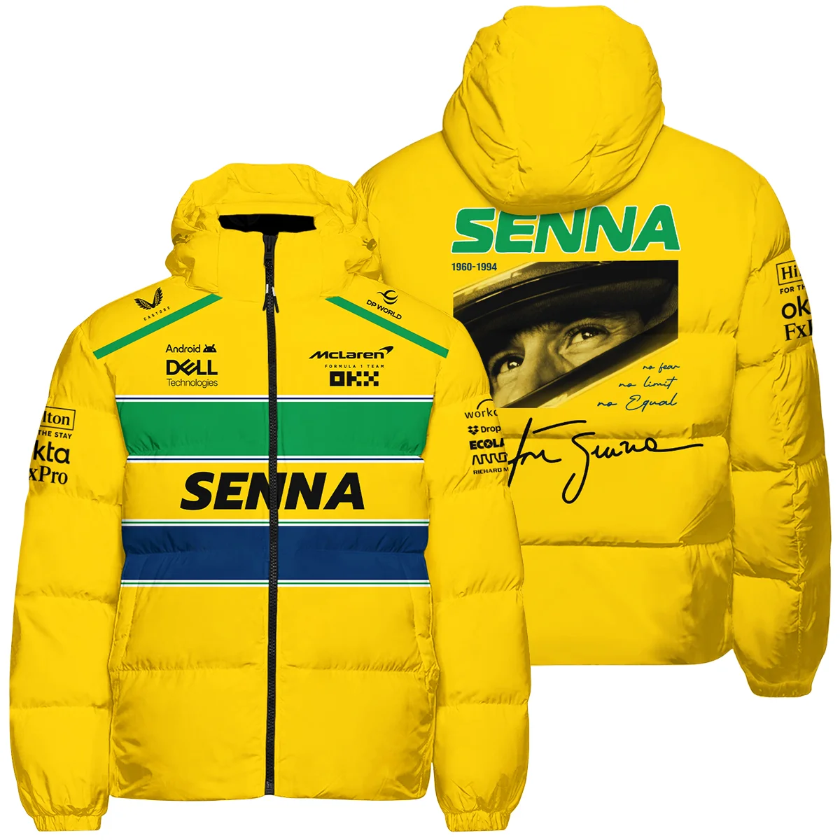 McLaren x Ayrton Senna Down & Puffer Jackets For Fans
