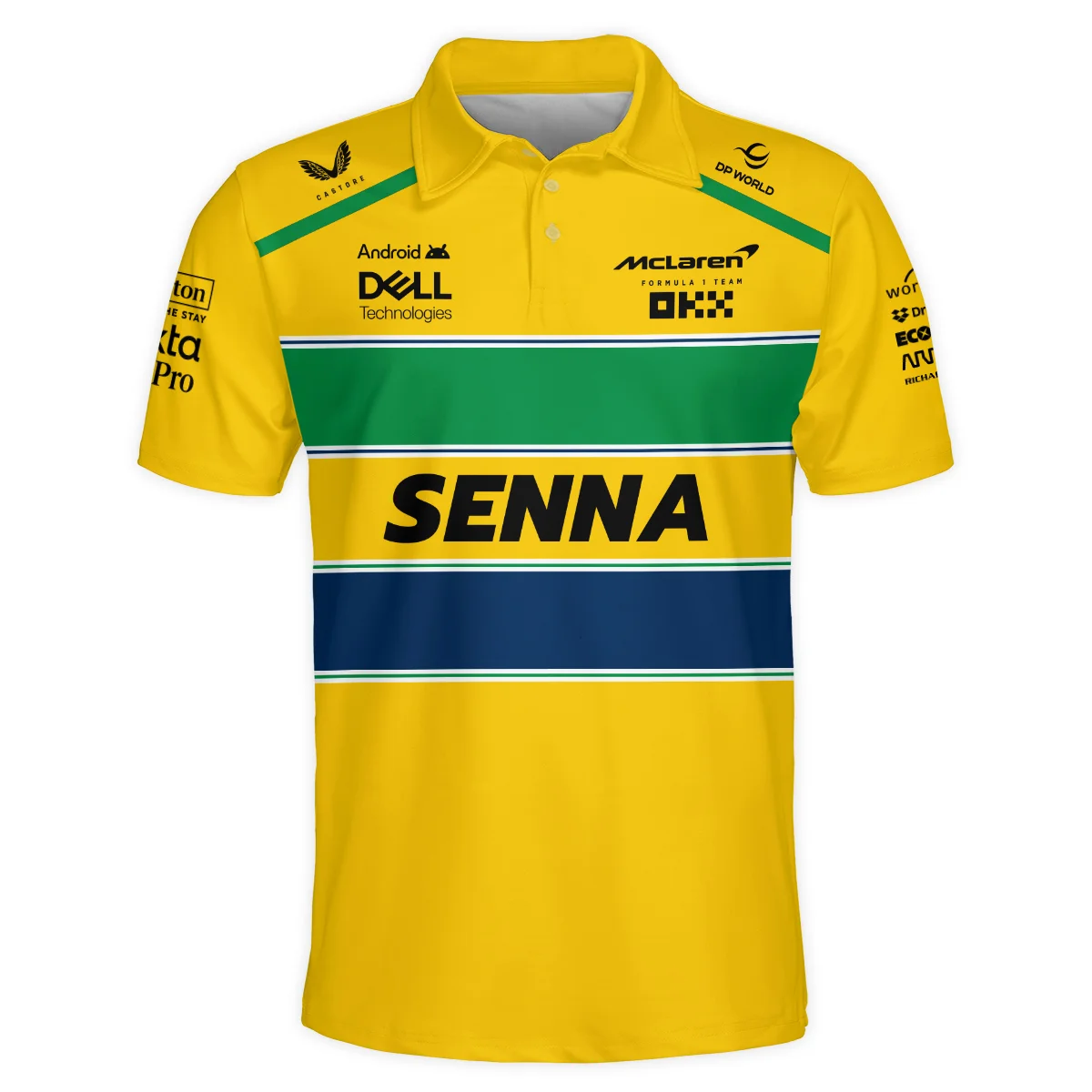 Alternative view of McLaren x Ayrton Senna Polo Shirt For Fans