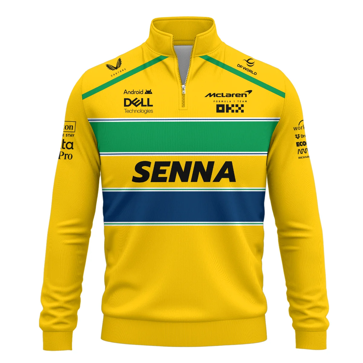 Alternative view of McLaren x Ayrton Senna Quarter-Zip Sweatshirt For Fans