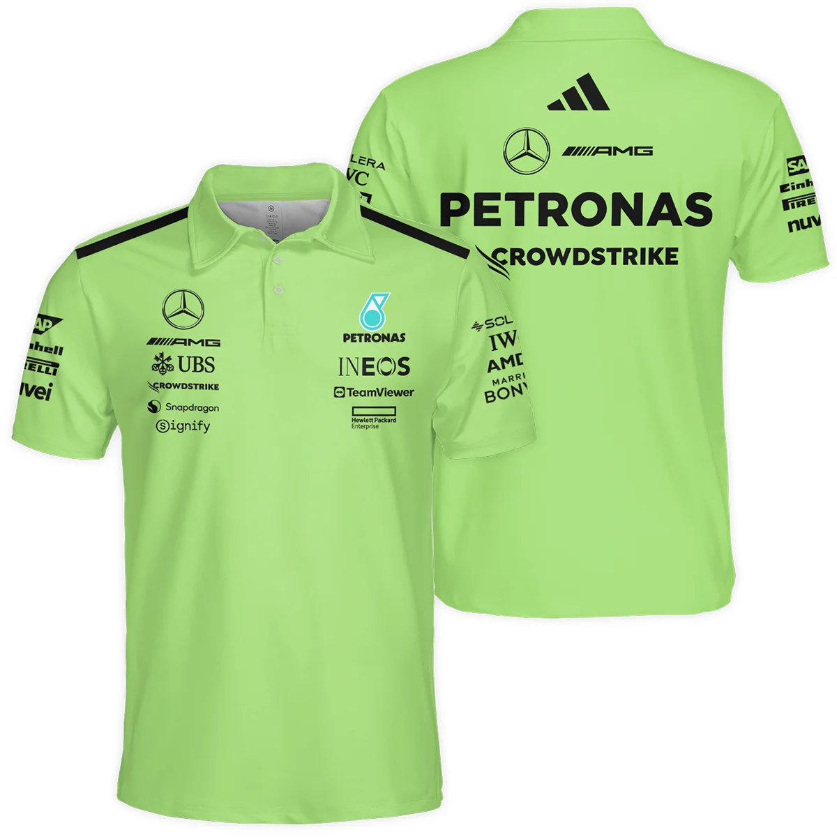 Mercedes-AMG Petronas F1 Polo Shirt All Over Prints BLMER6525A4PL