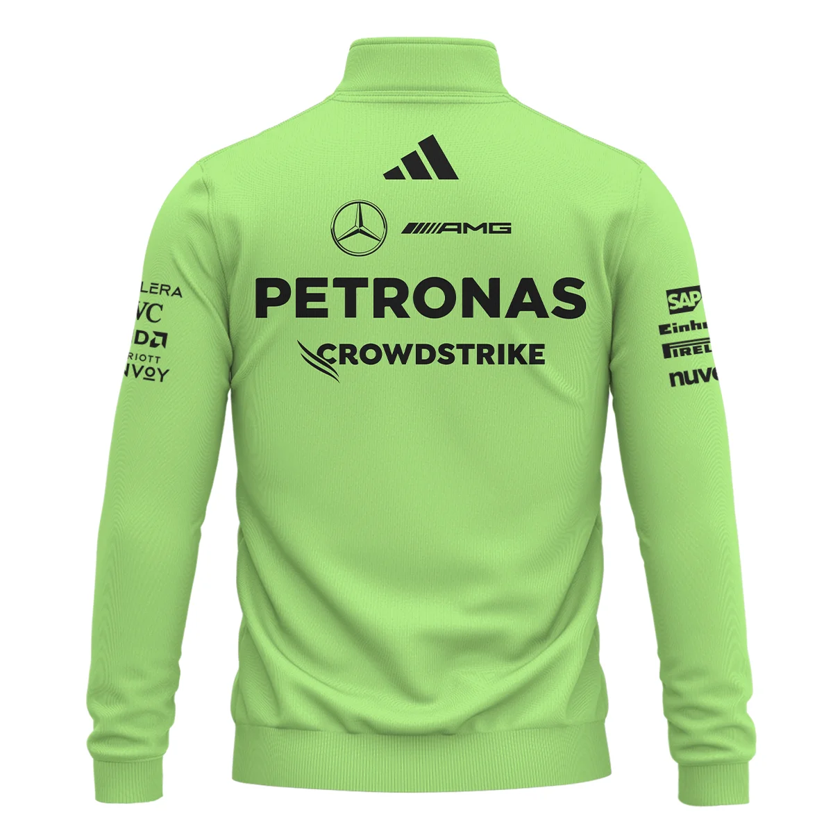 Mercedes-AMG Petronas F1 Quarter-Zip Sweatshirt All Over Prints BLMER6525A4QTZ - Image 3