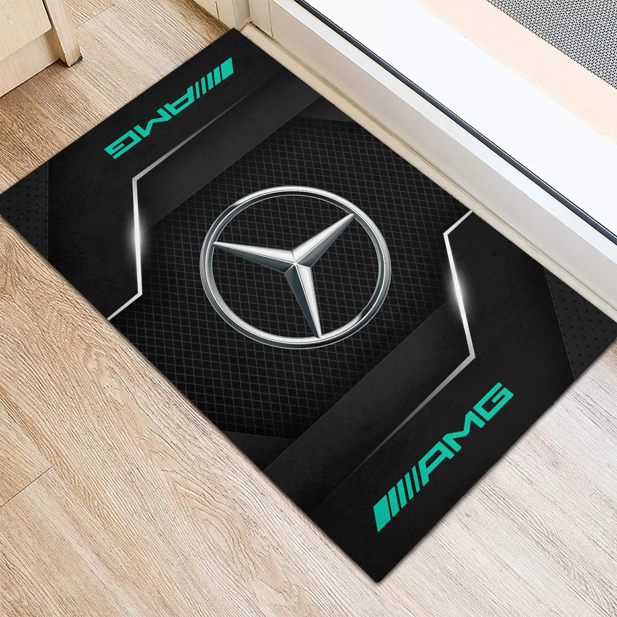 Mercedes F1 Rubber Base Doormat - All Over Print BLF1139A7MER - Image 3