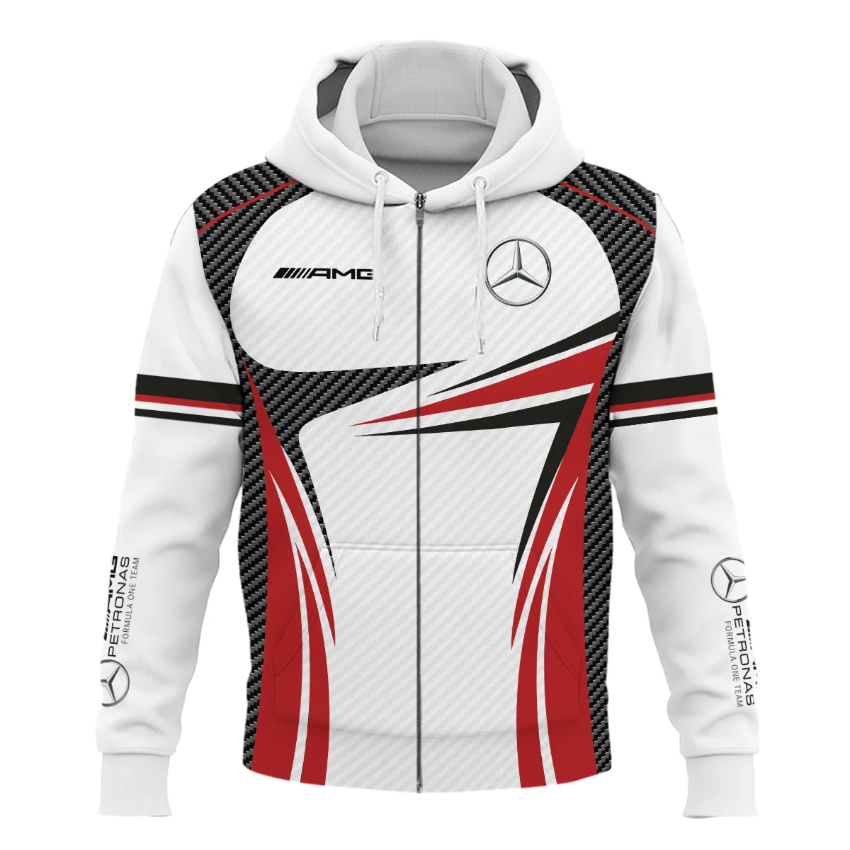 Mercedes F1 Team For Fans - Zipper Hoodie BLVAF1031225A1MERZHD - Image 2