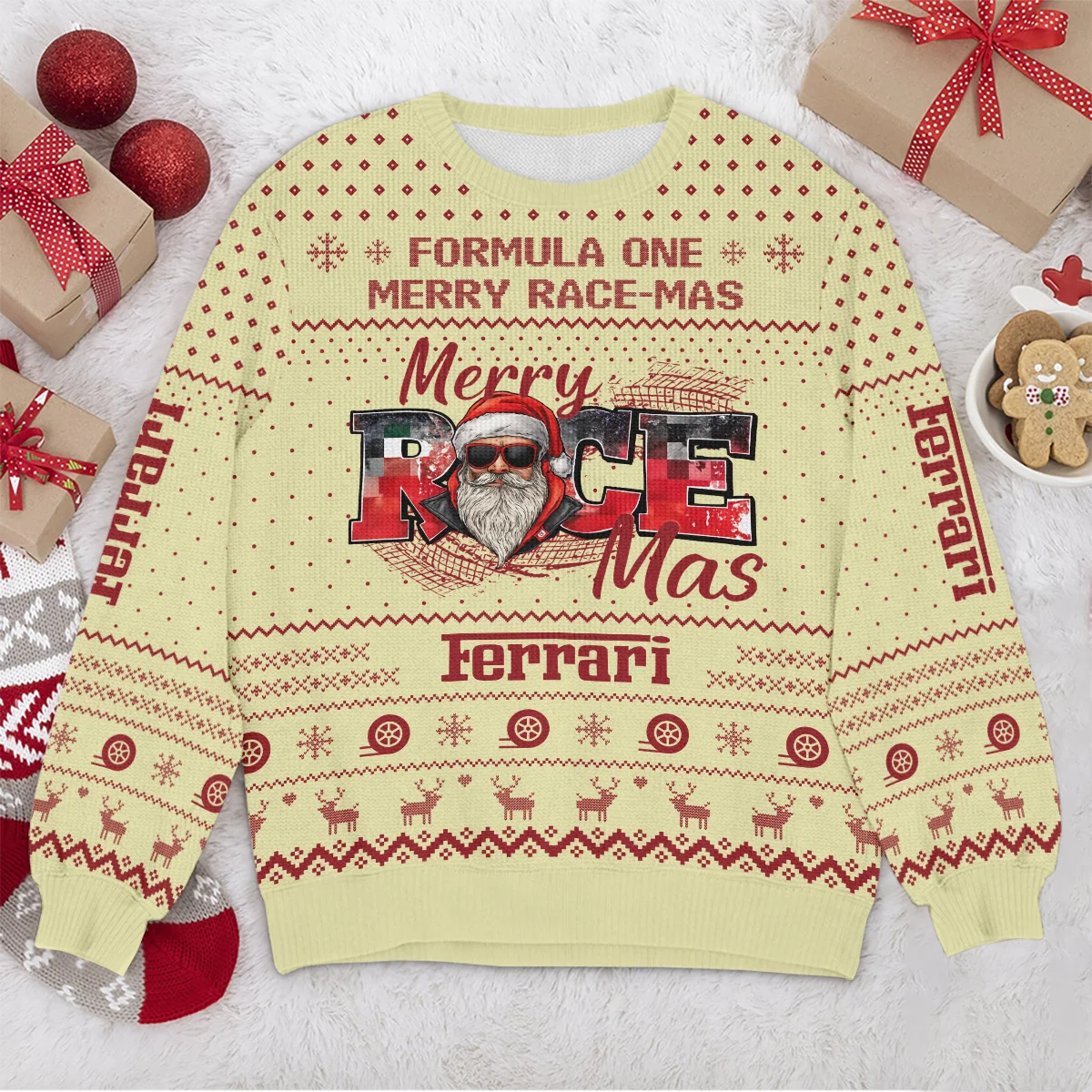 Merry RaceMas Ferrari Formula 1 - Ugly Sweater BLVAF1220925A20FRR - Image 4