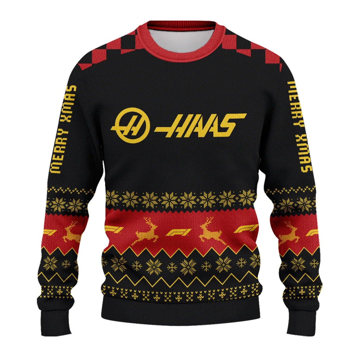 Merry X-Mas Haas Formula 1 - Ugly Sweater BLVAF1220925A8HAAS - Image 2