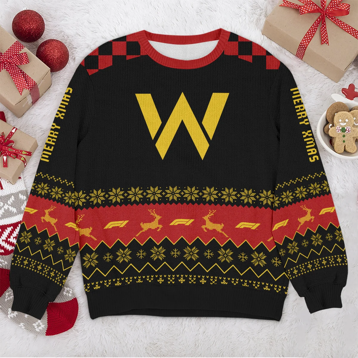 Merry X-Mas Williams Formula 1 - Ugly Sweater BLVAF1220925A8WIL - Image 4