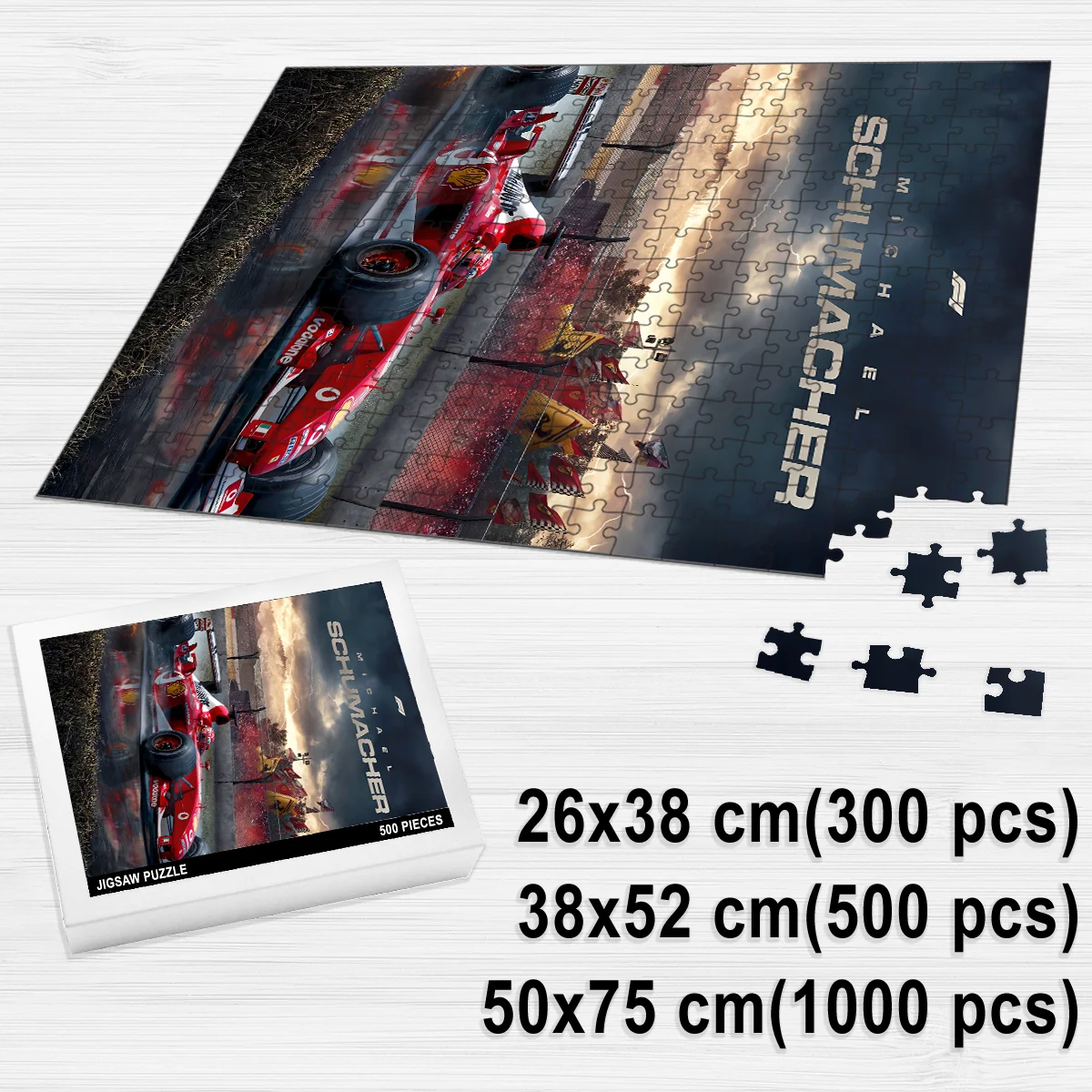 Alternative view of Michael Schumacher - Jigsaw Puzzle Game For F1 Fans BLF1PZ20