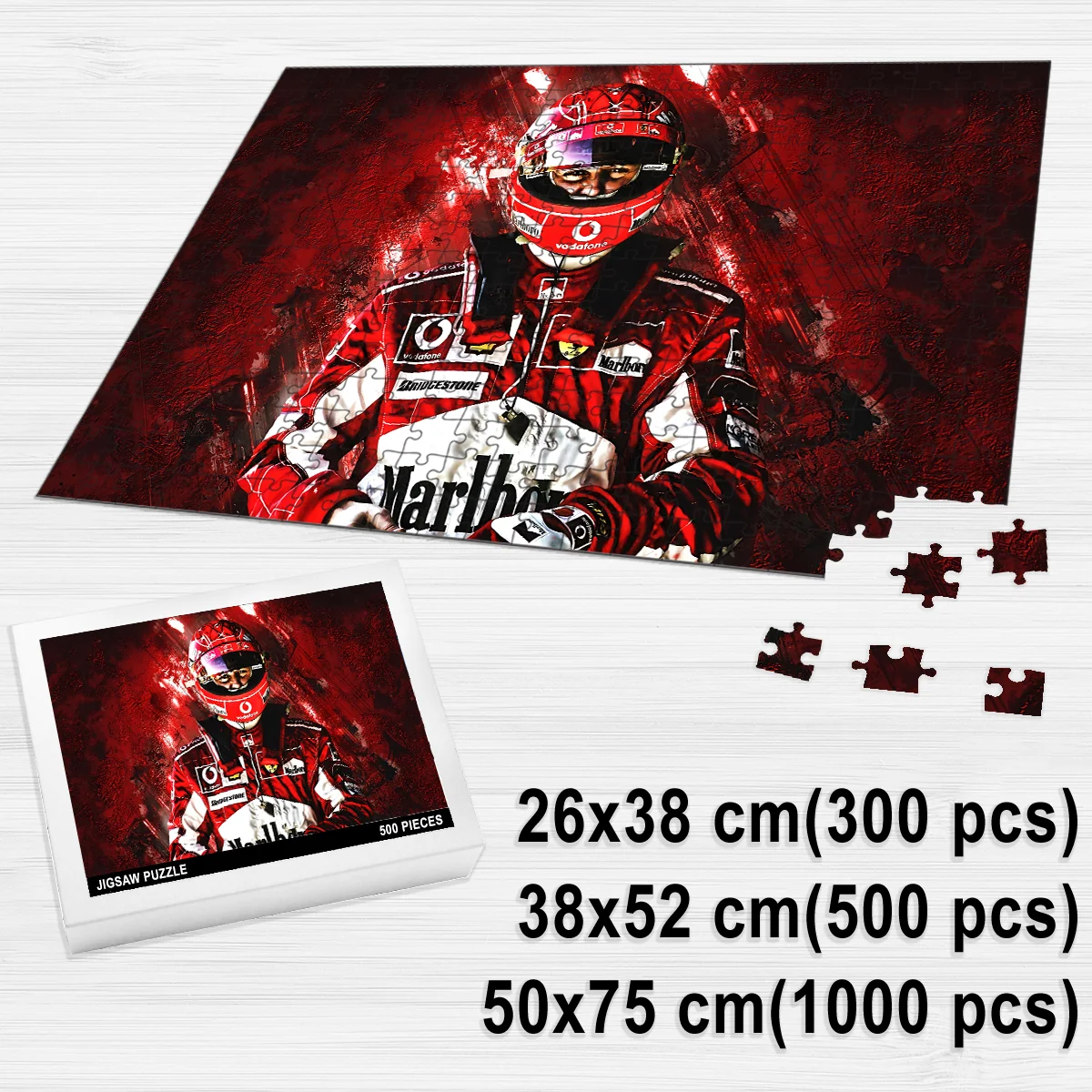 Alternative view of Michael Schumacher - Jigsaw Puzzle Game For F1 Fans BLF1PZ28