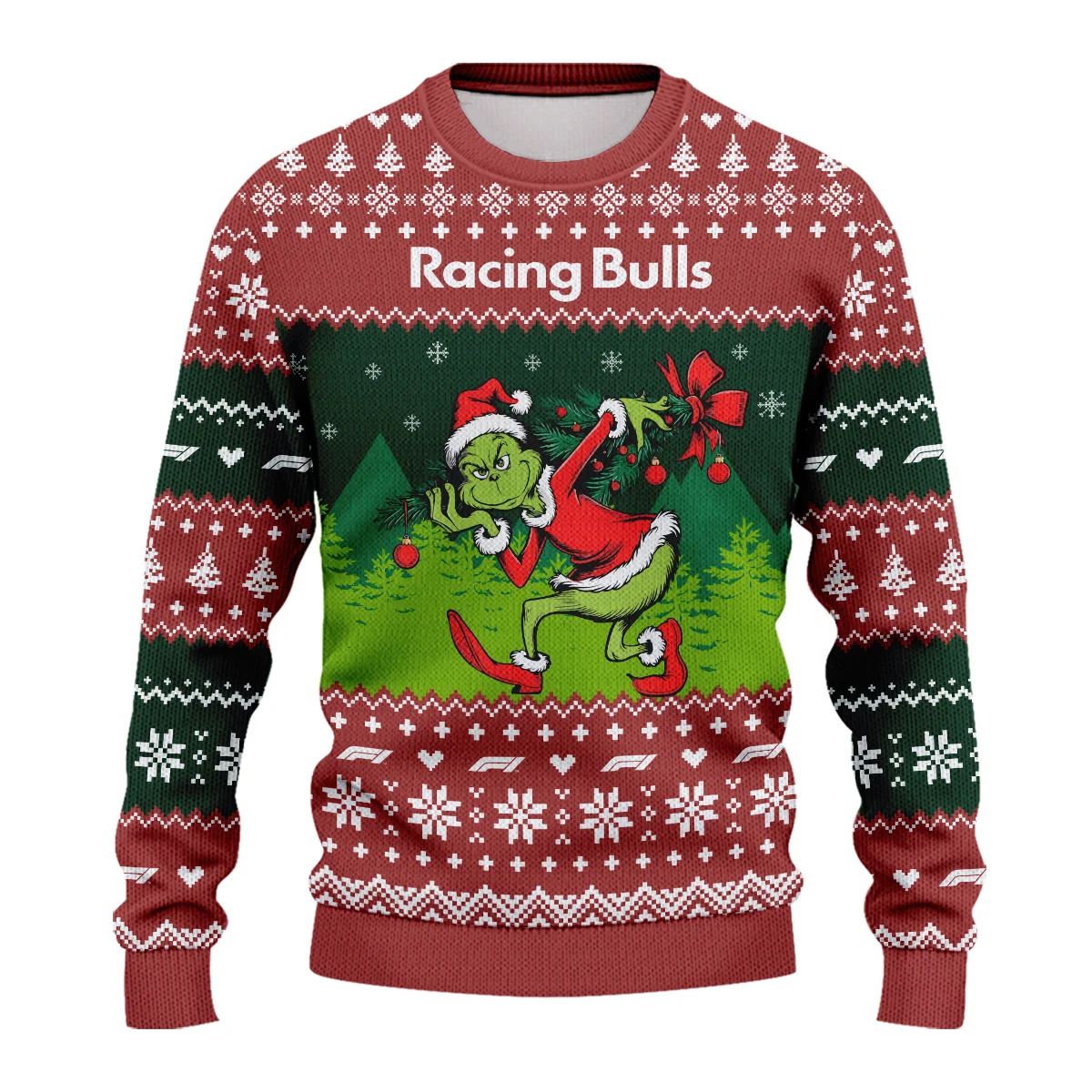Mr.Grinch Racing Bulls Formula 1 - Ugly Sweater BLVAF1220925A19RAC - Image 2