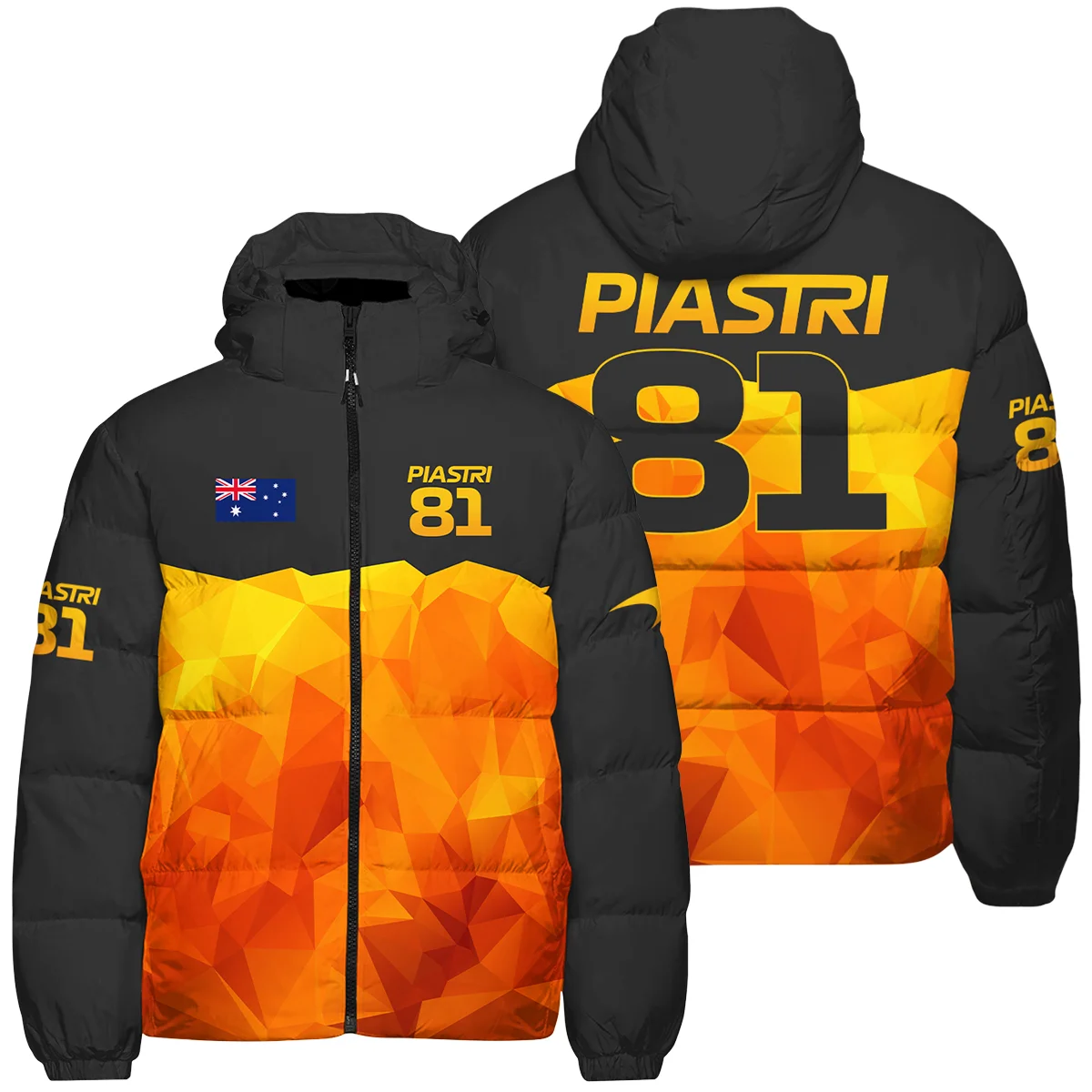 Oscar Piastri McLaren F1 Limited Edition Down & Puffer Jackets BLOP13725A1HCJ - Racing Lifestyle Clothing