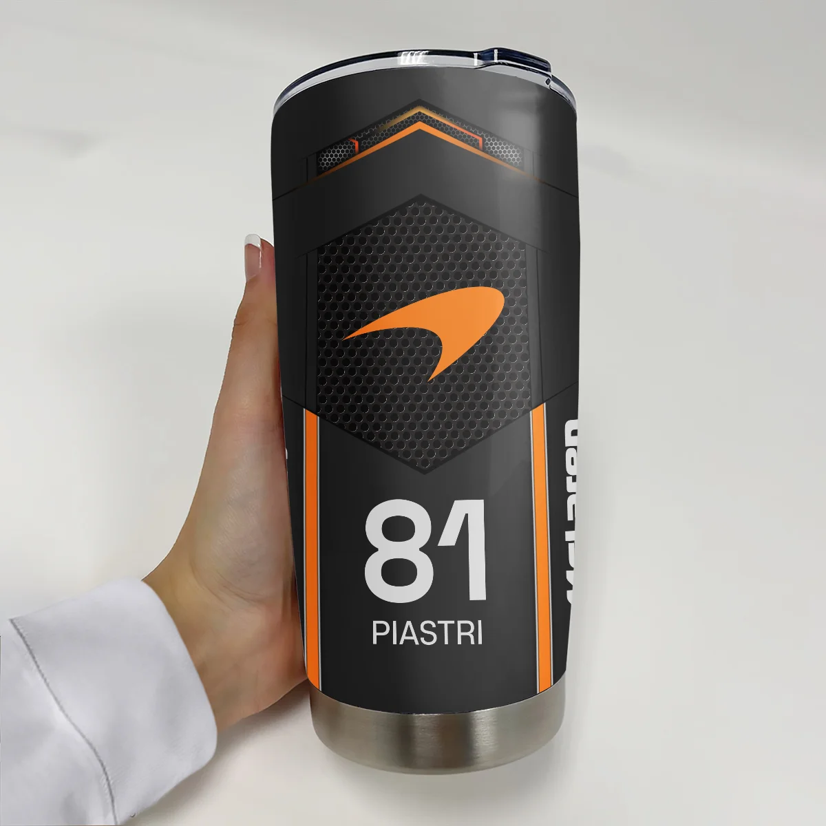 Alternative view of Oscar Piastri McLaren F1 Stainless Steel Tumbler 20oz 30oz Gift For Fan BLMCL11525A2OP