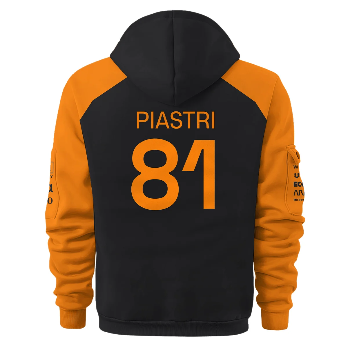 Oscar Piastri McLaren Formula One Logo Hoodie Half Zipper BLF1290325A4MCLHDF - Image 3