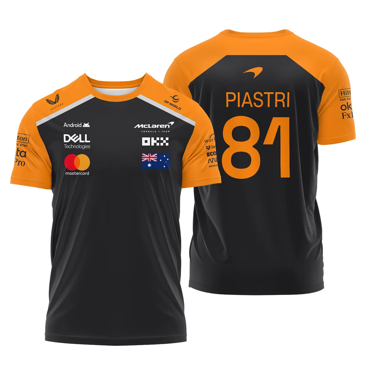 Oscar Piastri McLaren Formula One Logo T-Shirt BLF1290325A4MCLTS - Image 2