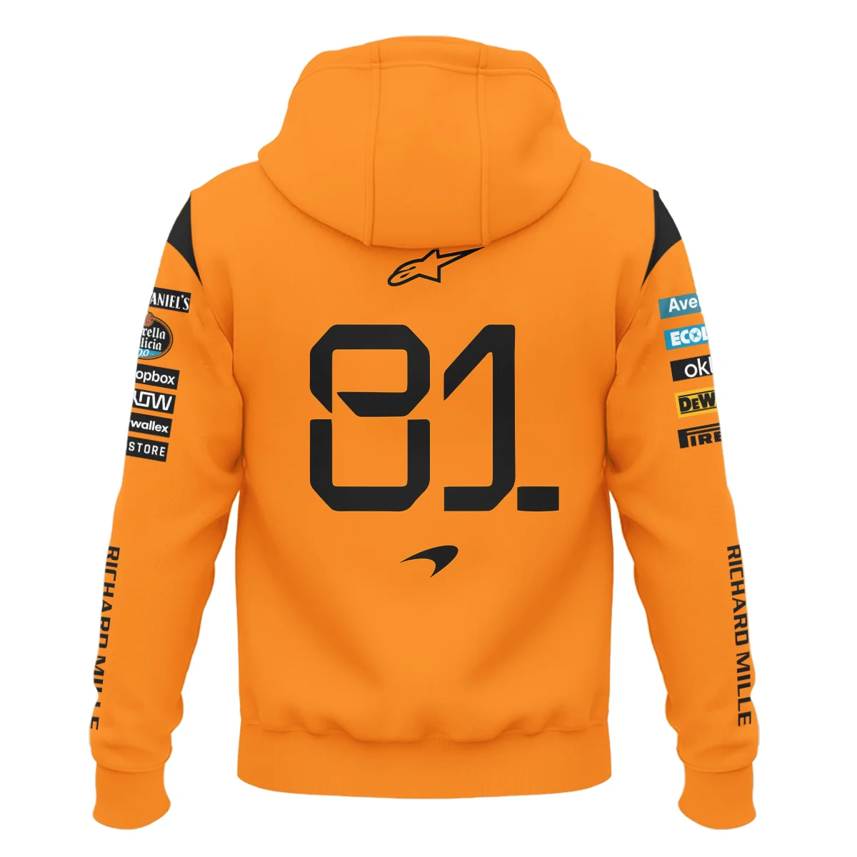 Oscar Piastri McLaren Formula One Zipper Hoodie BLF1180525A3ZHD - Image 3