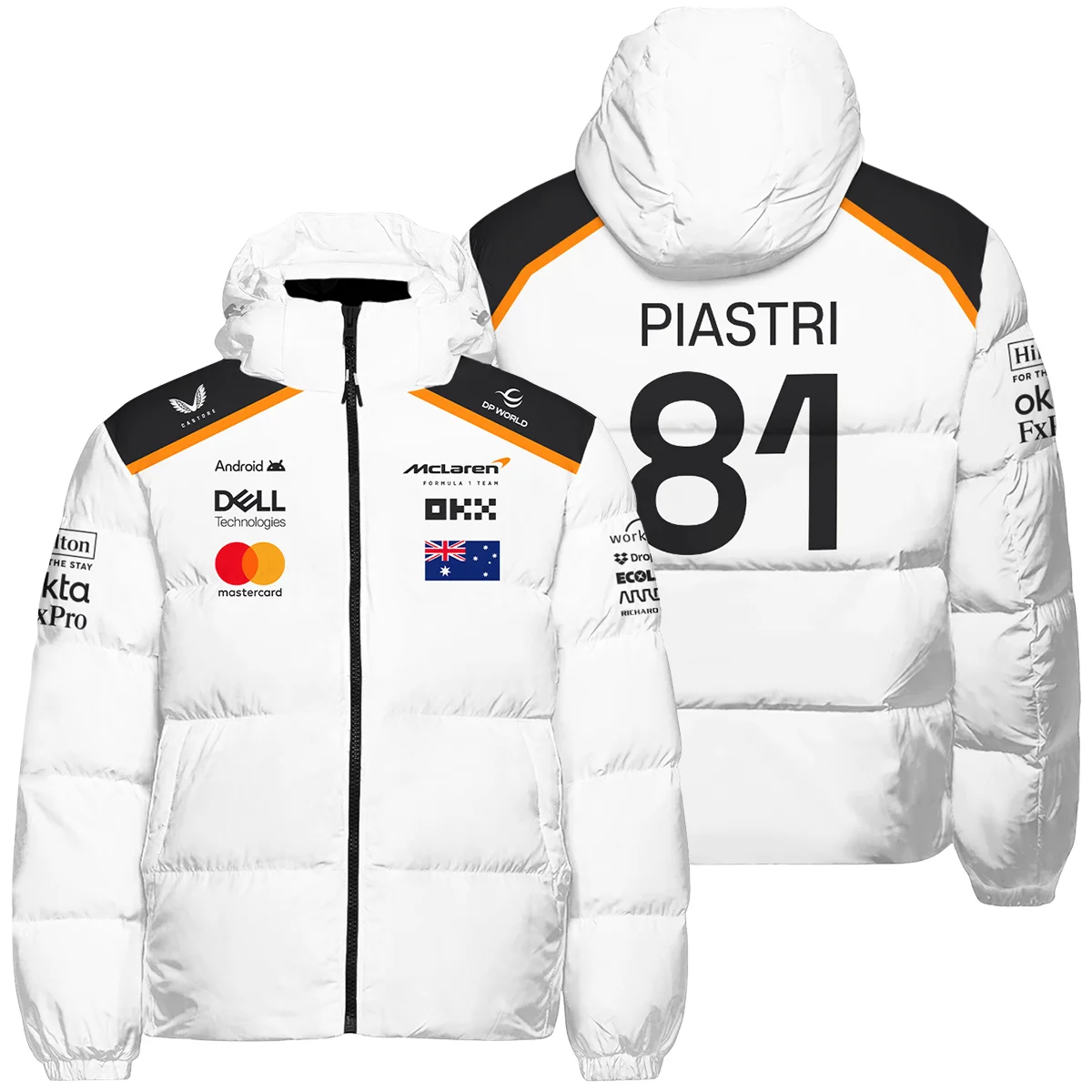 Oscar Piastri OP81 McLaren F1 Down & Puffer Jackets BLF19625A3HCJ