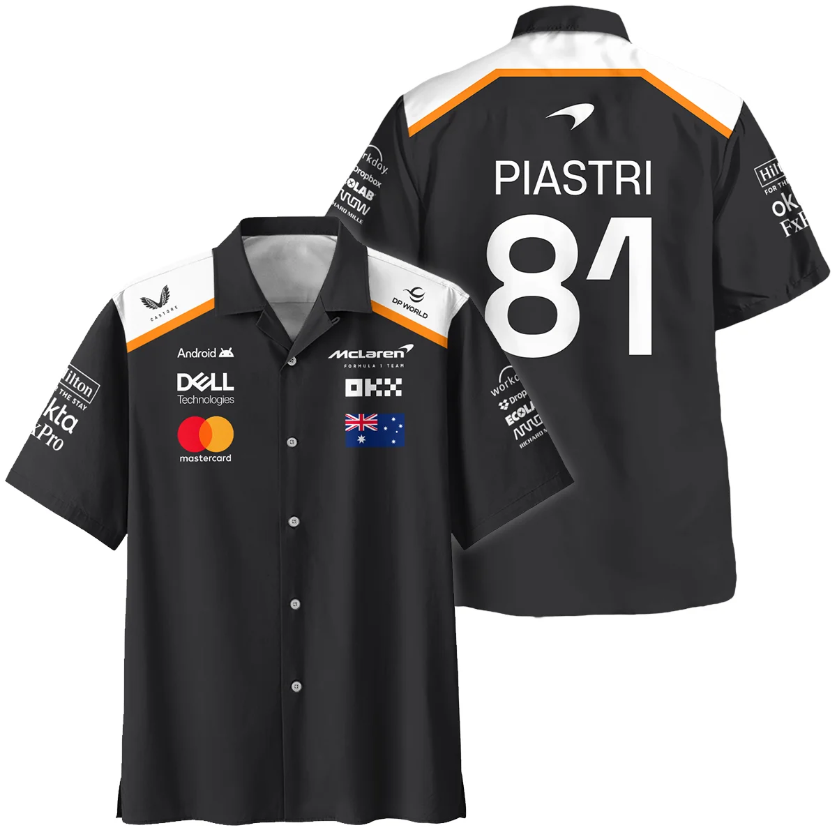 Oscar Piastri OP81 McLaren F1 Hawaiian Shirt BLF19625A4HW