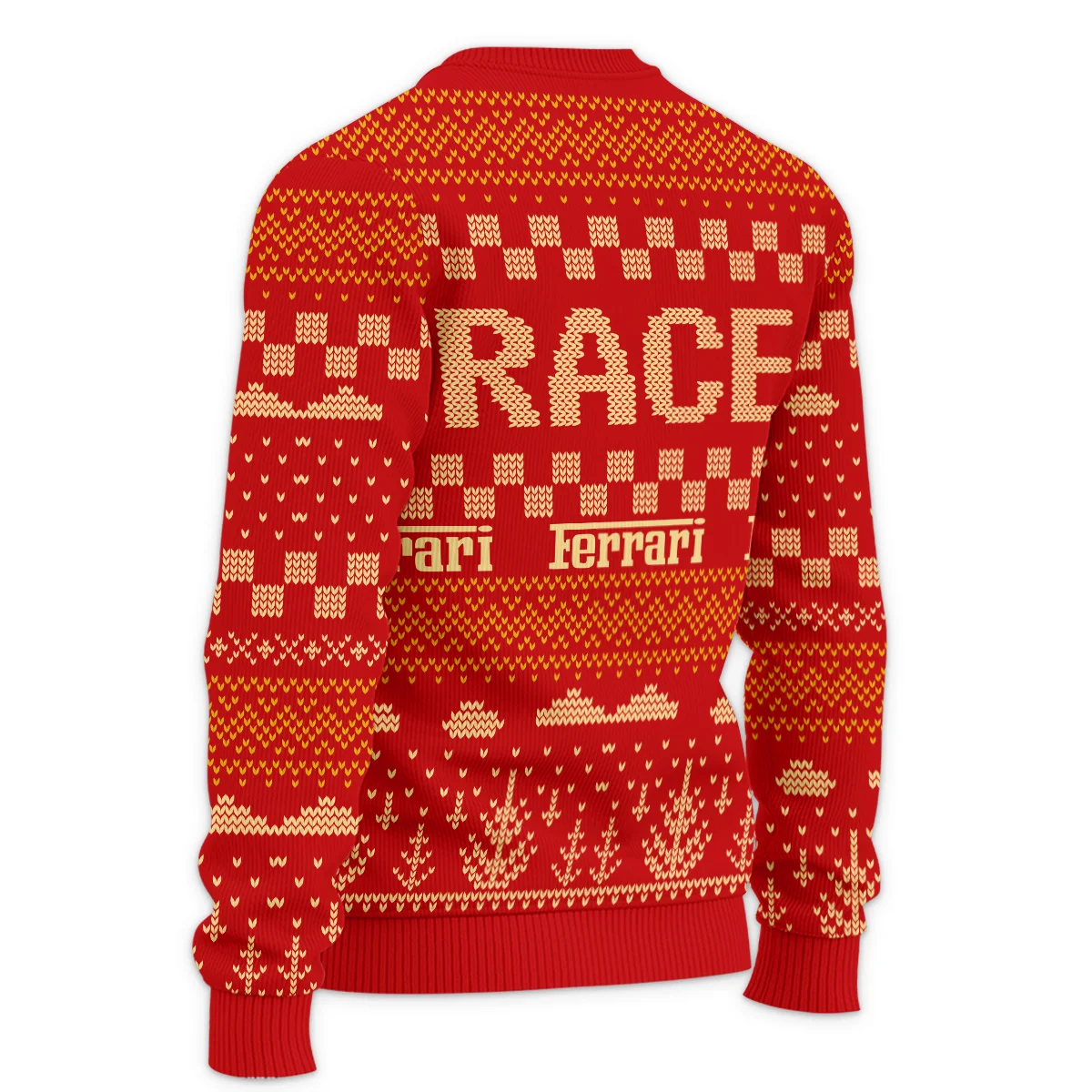 Race Xmas Pattern Ferrari Formula 1 - Ugly Sweater BLVAF1220925A30FRR - Image 5