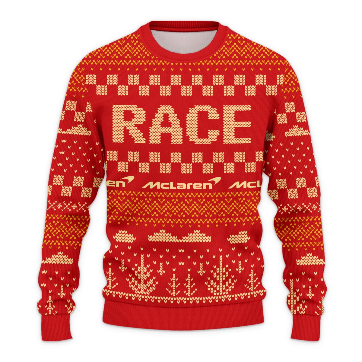 Race Xmas Pattern McLaren Formula 1 - Ugly Sweater BLVAF1220925A30MCL - Image 2