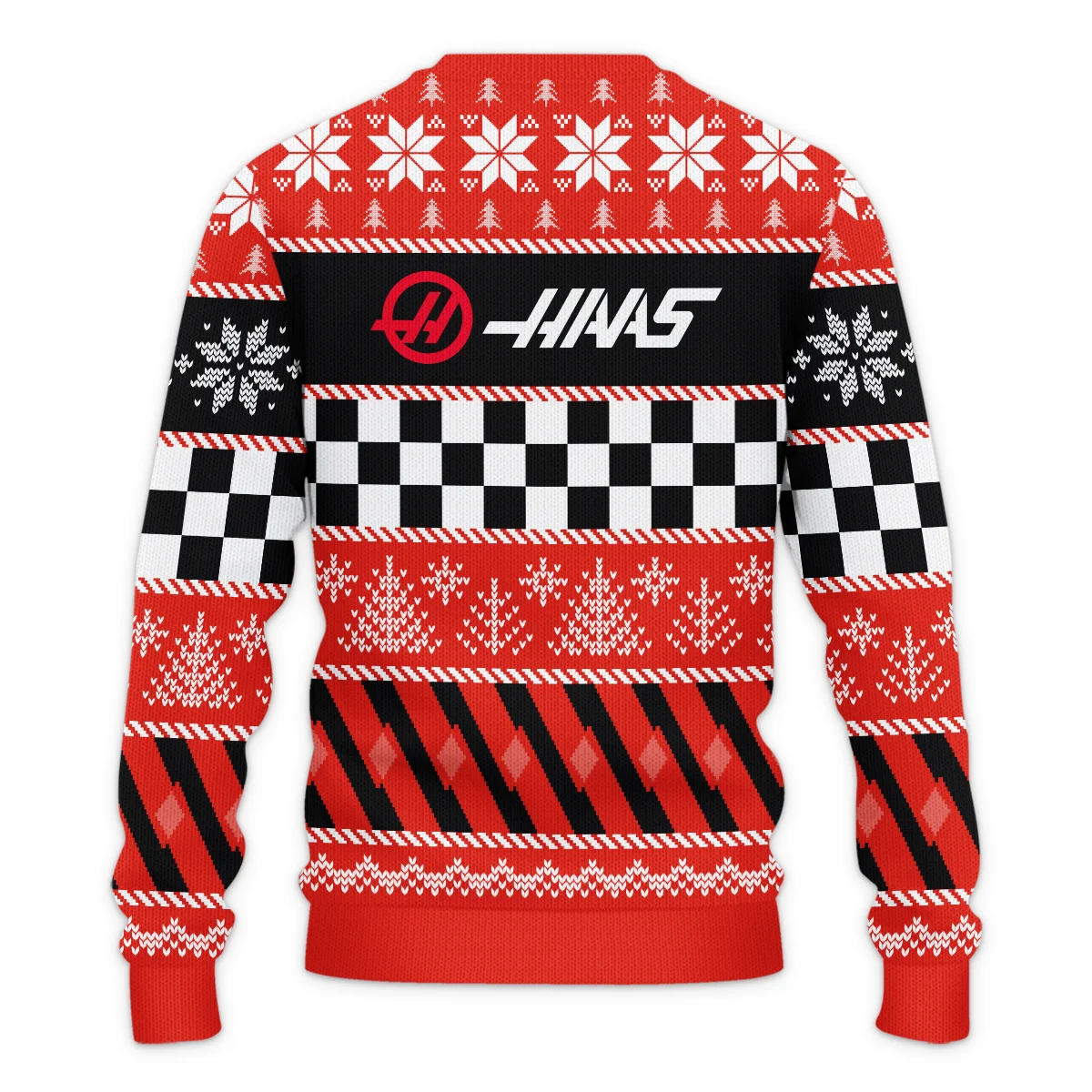 Racing Xmas Pattern Haas Formula 1 - Ugly Sweater BLVAF1220925A28HAAS - Image 3