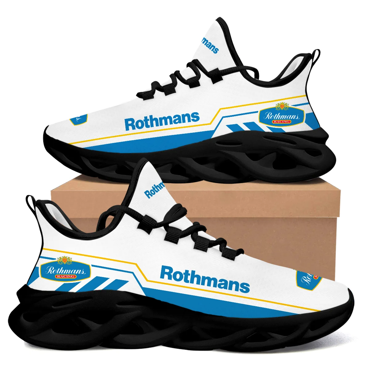 Rothmans Williams Max Soul Shoes All Over Print BLRM16725A1 - Black