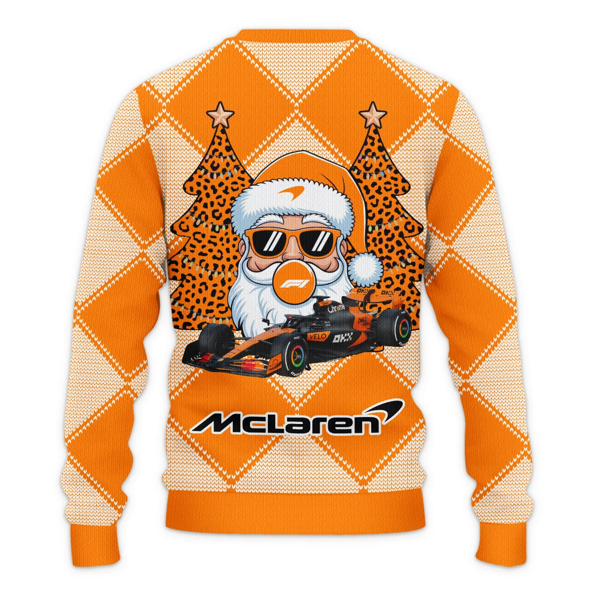 Santa Pinetree Car McLaren Formula 1 - Ugly Sweater BLVAF1220925A25MCL - Image 3