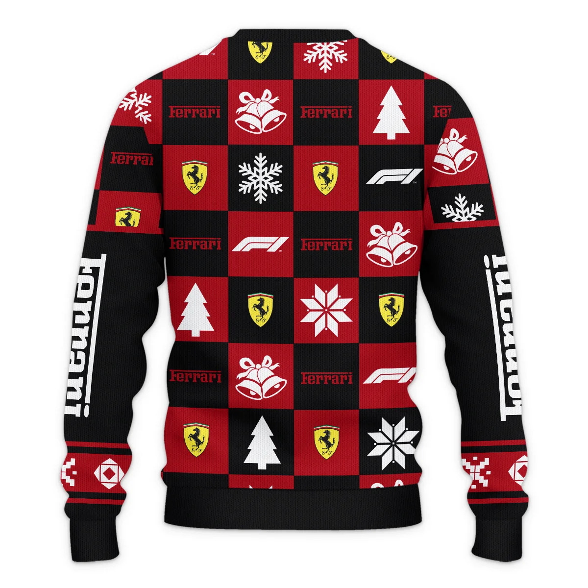 Square Pattern Ferrari Formula 1 - Ugly Sweater BLVAF1220925A33FRR - Image 3