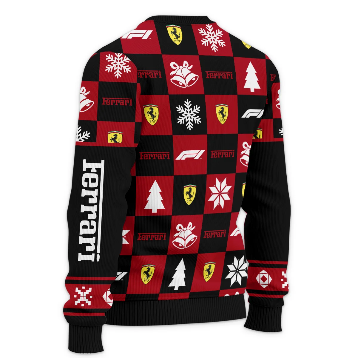 Square Pattern Ferrari Formula 1 - Ugly Sweater BLVAF1220925A33FRR - Image 5