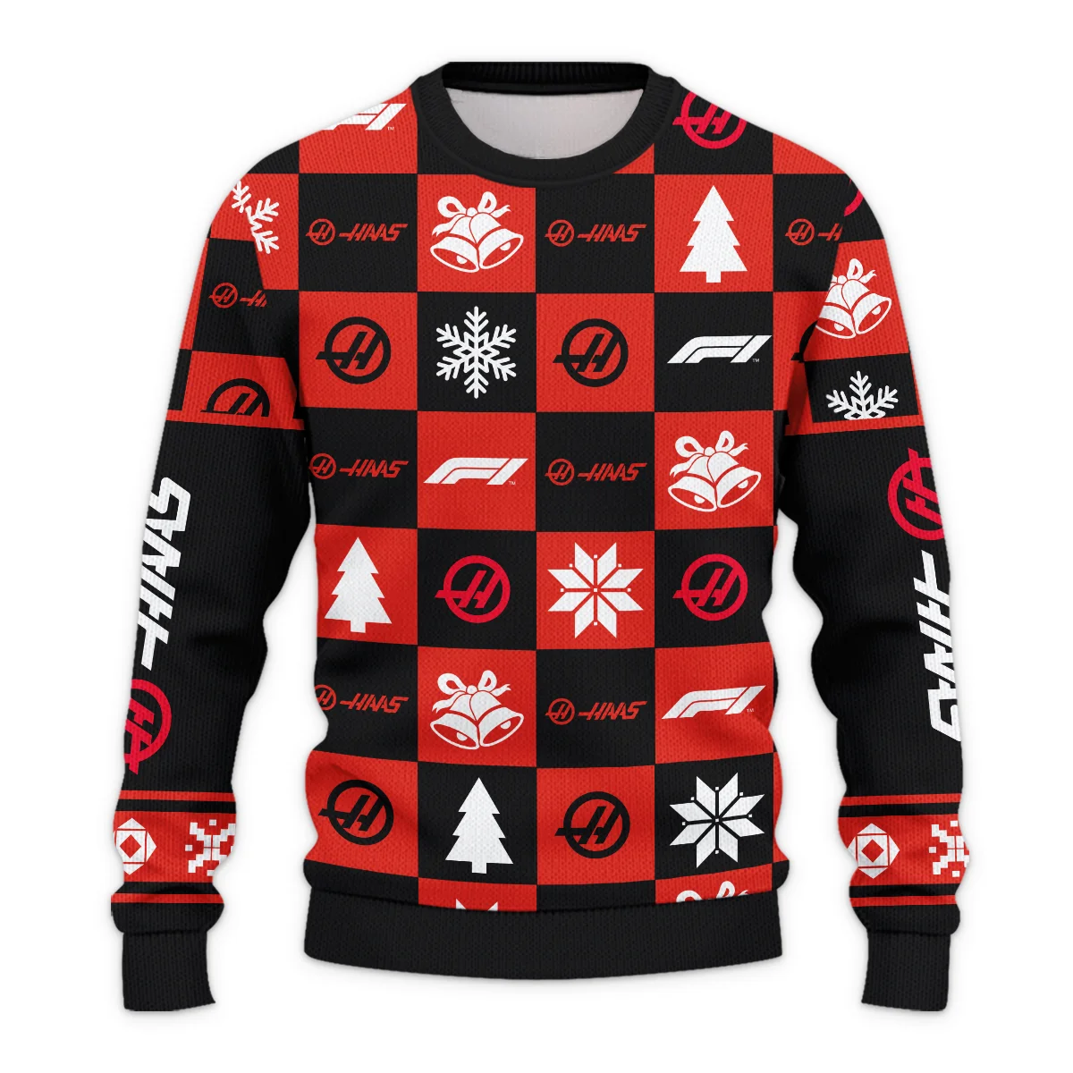 Square Pattern Haas Formula 1 - Ugly Sweater BLVAF1220925A33HAAS - Image 2