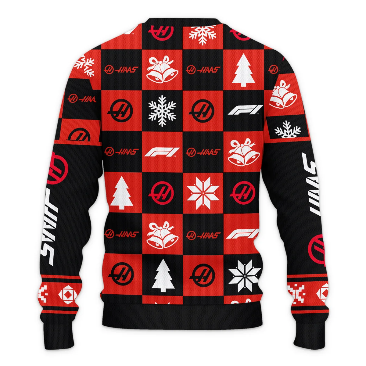 Square Pattern Haas Formula 1 - Ugly Sweater BLVAF1220925A33HAAS - Image 3