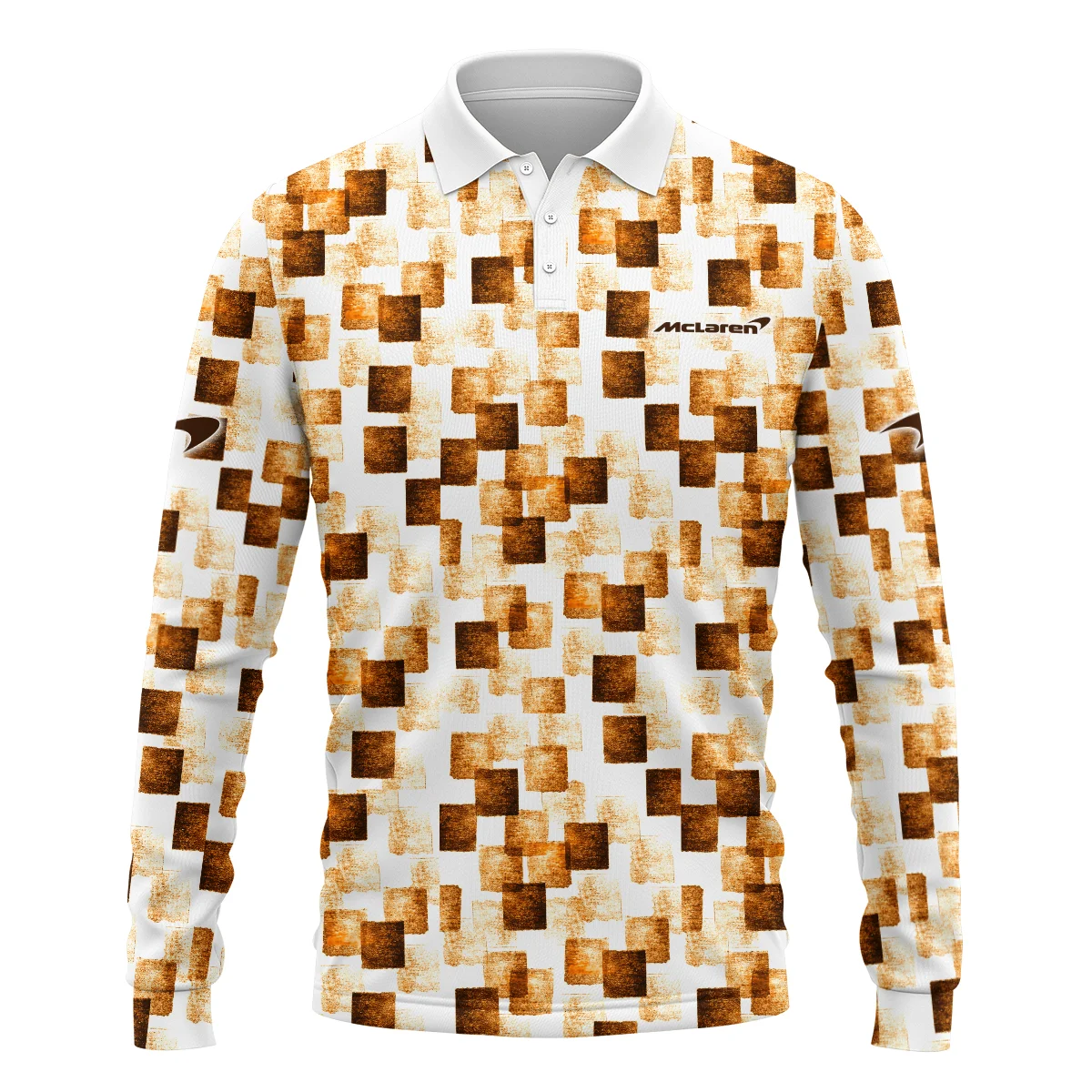 Square Pattern McLaren F1 - Long Polo Shirt BLMCL201025A2LPL - Image 2