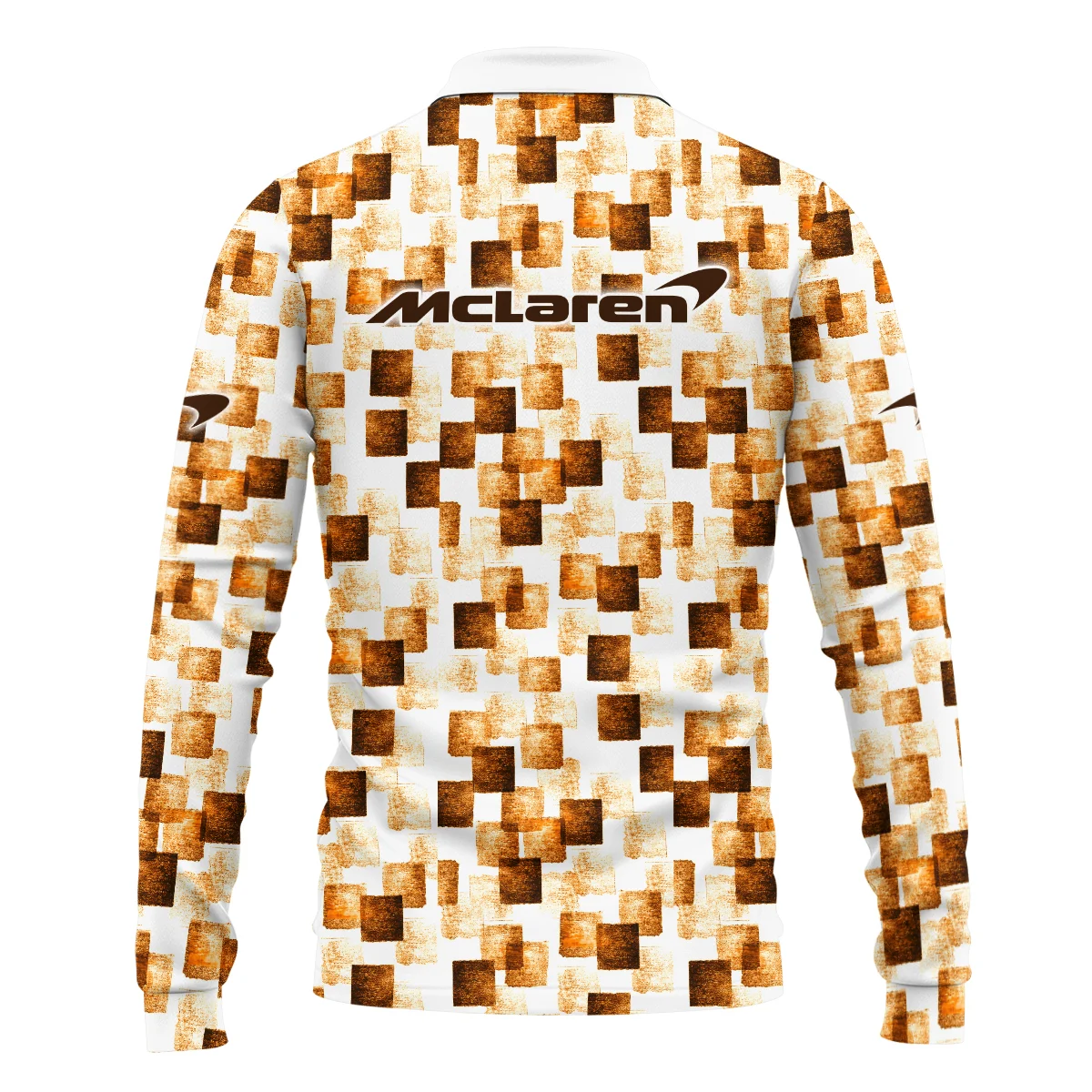 Square Pattern McLaren F1 - Long Polo Shirt BLMCL201025A2LPL - Image 3