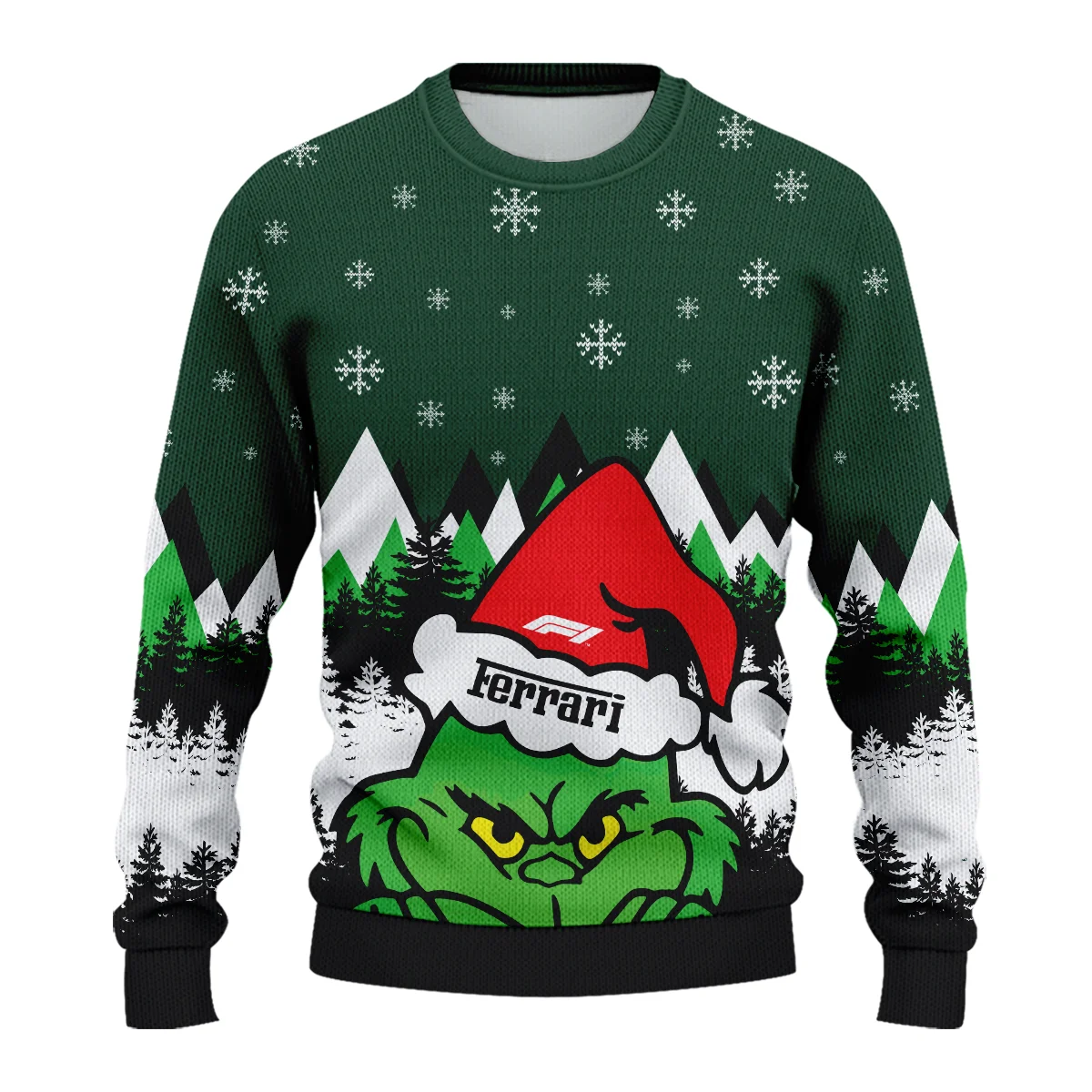 The Grinch Ferrari Formula 1 - Ugly Sweater BLVAF1220925A17FRR - Image 2