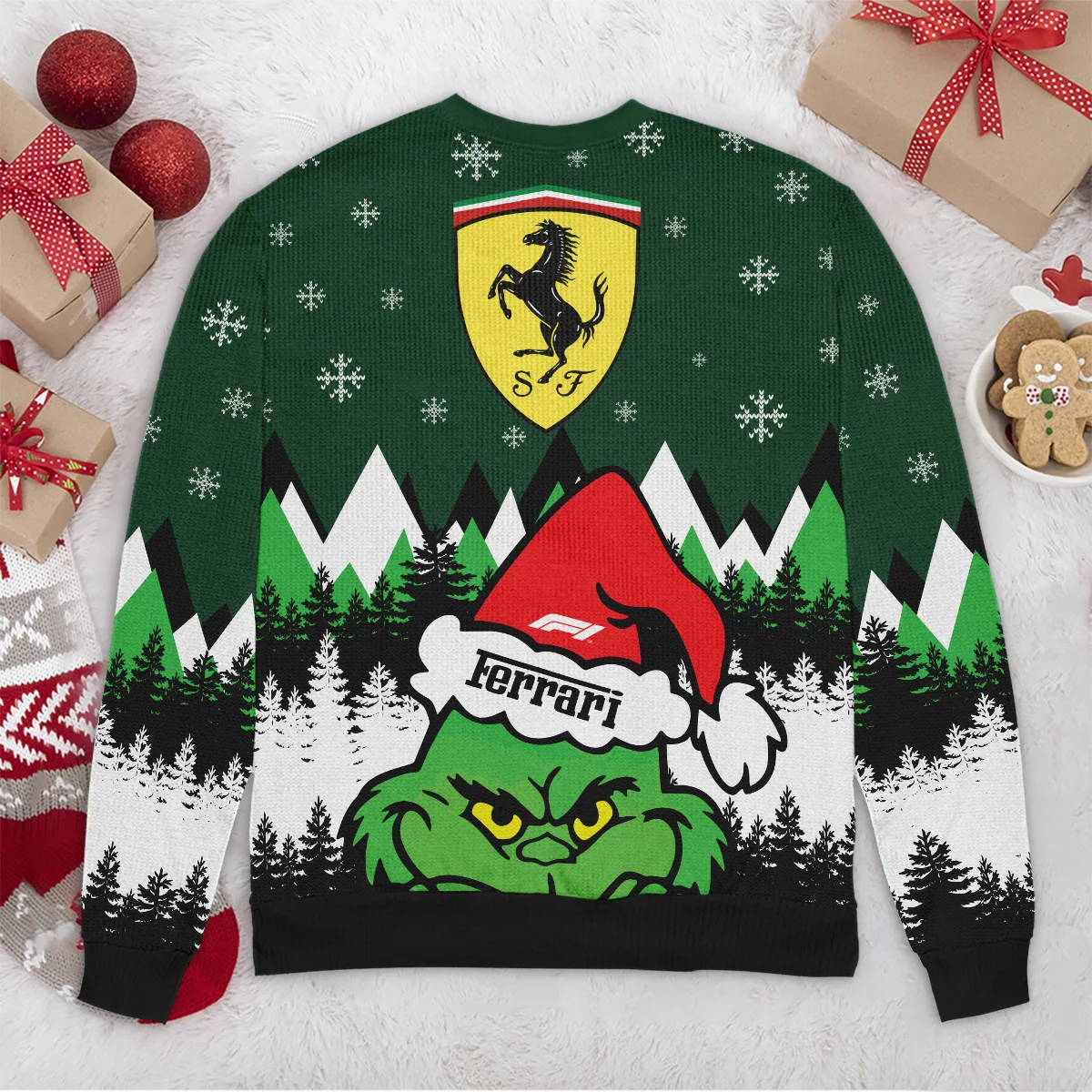 The Grinch Ferrari Formula 1 - Ugly Sweater BLVAF1220925A17FRR - Image 6