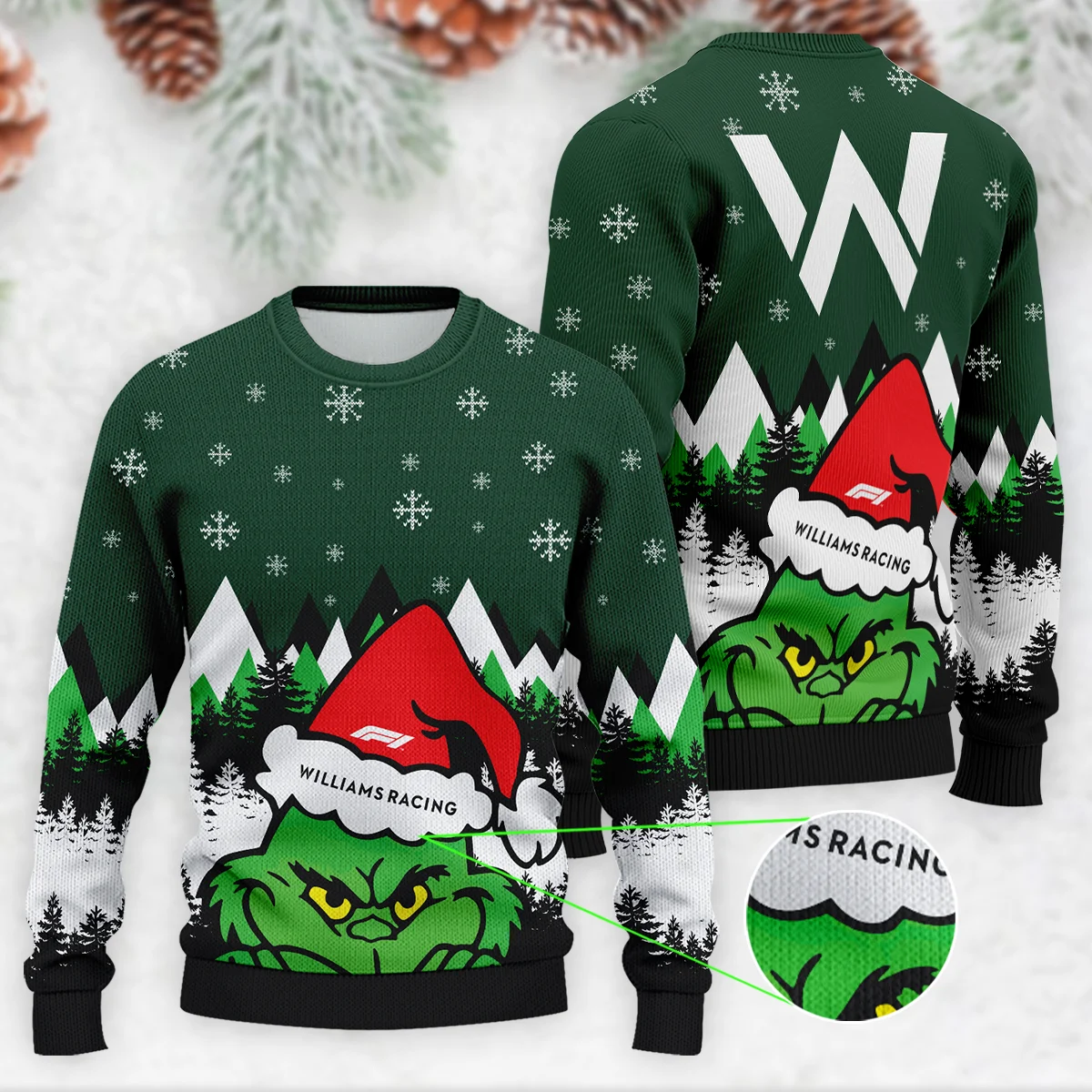 The Grinch Williams Formula 1 - Ugly Sweater BLVAF1220925A17WIL