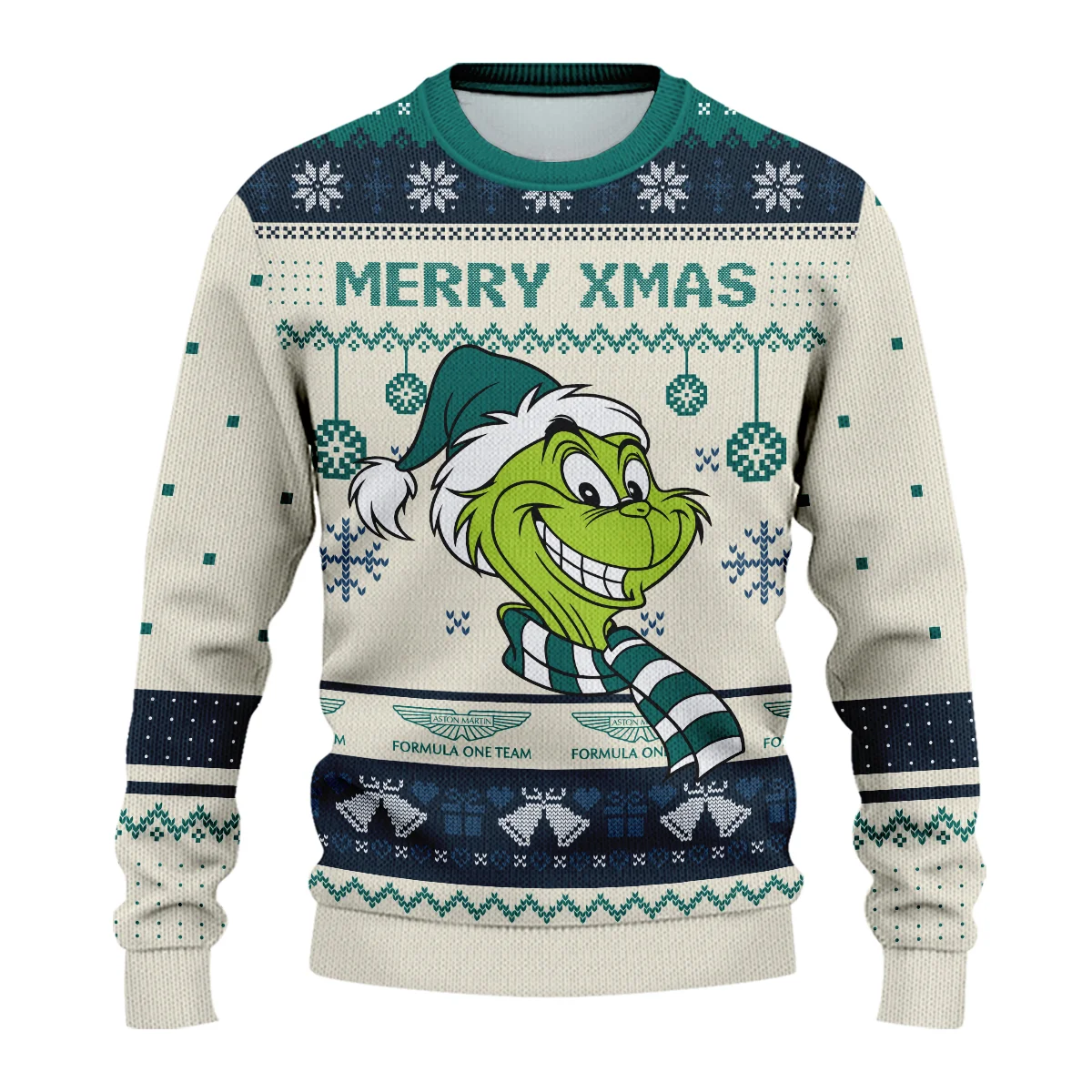 The Grinch x Aston Martin Formula 1 - Ugly Sweater BLVAF1220925A13AM - Image 2