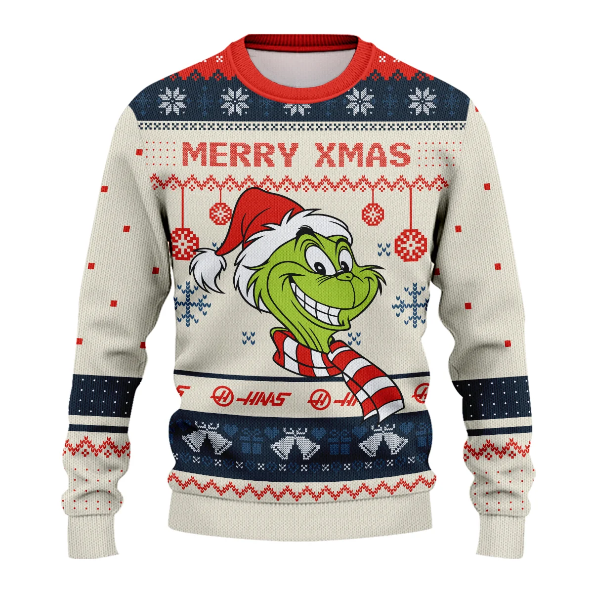 The Grinch x Haas Formula 1 - Ugly Sweater BLVAF1220925A13HAAS - Image 2