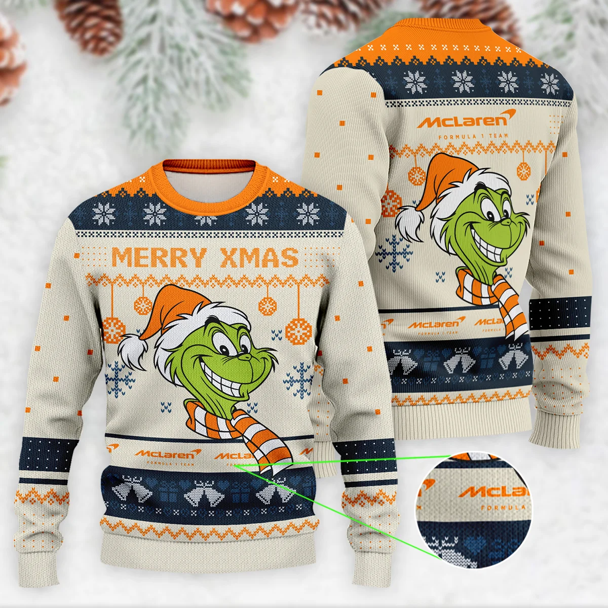 The Grinch x McLaren Formula 1 - Ugly Sweater BLVAF1220925A13MCL