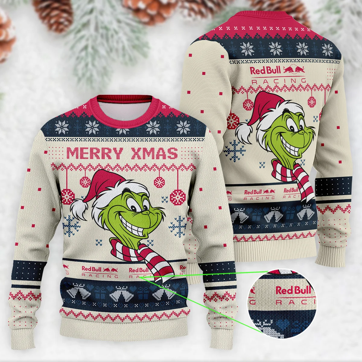 The Grinch x Red Bull Racing Formula 1 - Ugly Sweater BLVAF1220925A13RBR