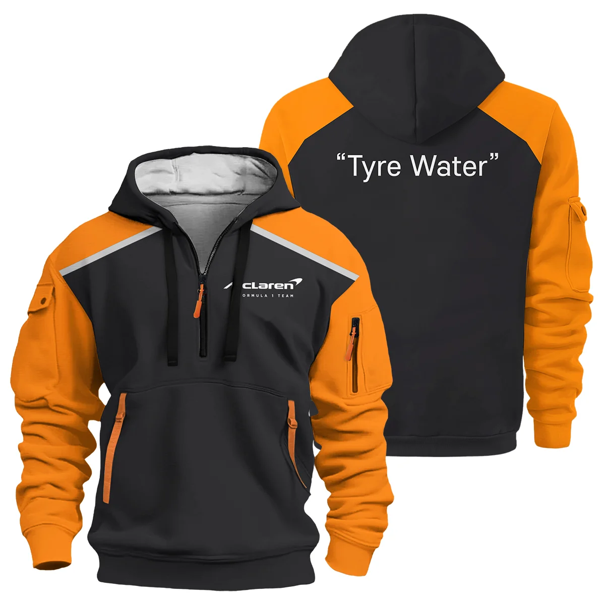 Tyre Water McLaren Formula One Hoodie Half Zipper BLF115525A1HDF
