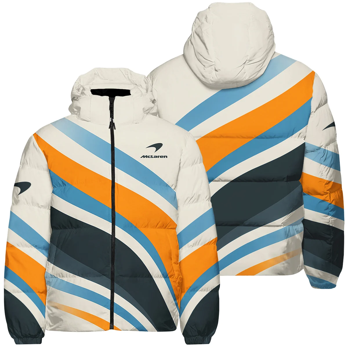 Waves Pattern McLaren F1 Down & Puffer Jackets BLMCL1625A2HCJ