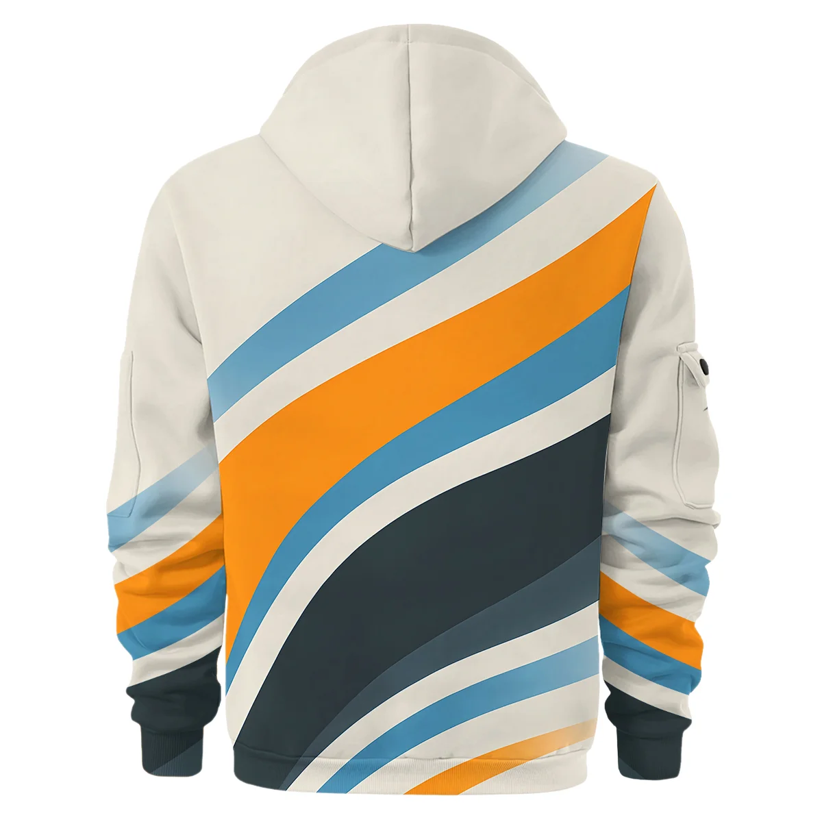 Waves Pattern McLaren F1 Hoodie Half Zipper BLMCL1625A2HDF - Image 3