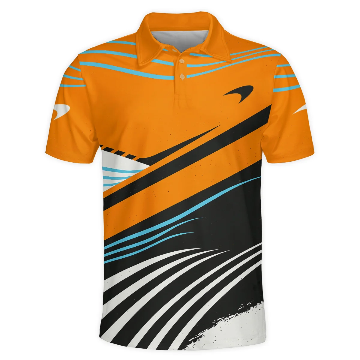 Waves Pattern McLaren F1 Polo Shirt BLF131525A1PL - Image 2