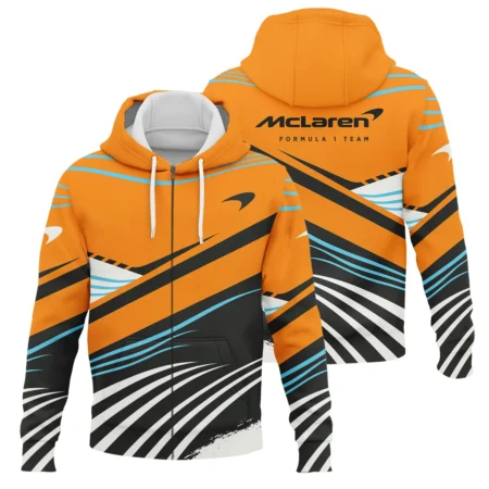 Waves Pattern McLaren F1 Zipper Hoodie BLF131525A1ZHD