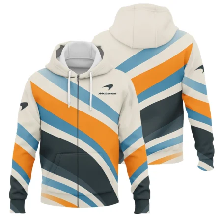 Waves Pattern McLaren F1 Zipper Hoodie BLMCL1625A2ZHD