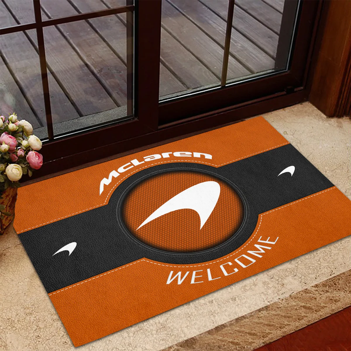 Welcome McLaren F1 Rubber Base Doormat - All Over Print BLF1139A1MCL