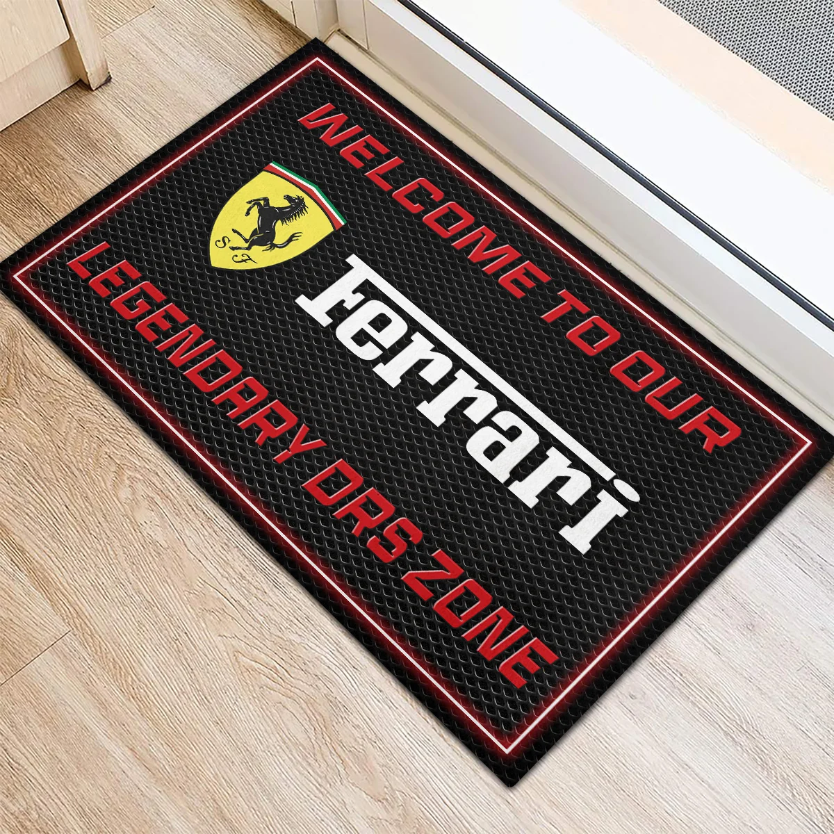 Welcome To Legendary DRS Zone Ferrari F1 Rubber Base Doormat - All Over Print BLF1139A6FRR - Image 3