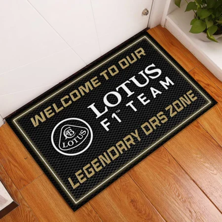 Alternative view of Welcome To Legendary DRS Zone Lotus F1 Rubber Base Doormat - All Over Print BLF1139A6LT