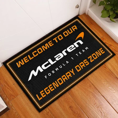 Alternative view of Welcome To Legendary DRS Zone McLaren F1 Rubber Base Doormat - All Over Print BLF1139A6MCL