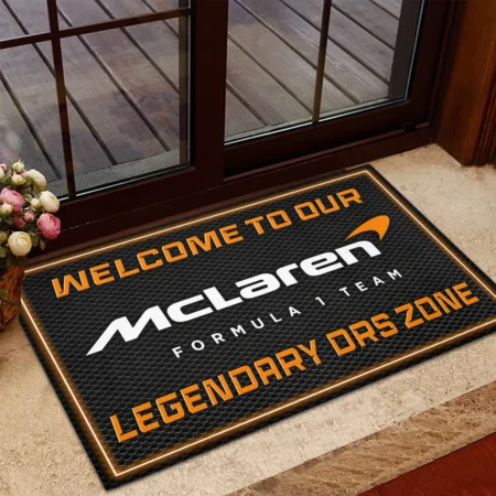 Welcome To Legendary DRS Zone McLaren F1 Rubber Base Doormat - All Over Print BLF1139A6MCL